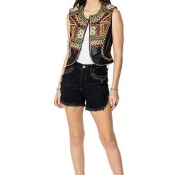 Deals 👍 Double D Ranch - Folk Foray Collection Vests Festival Of Colors Vest ⌛ 10 Double D Ranch - Folk Foray Collection Vests Festival Of Colors Vest