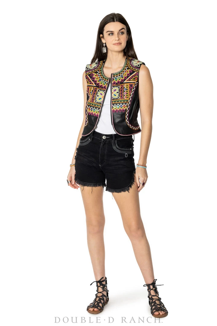 Deals 👍 Double D Ranch - Folk Foray Collection Vests Festival Of Colors Vest ⌛ 6 Double D Ranch - Folk Foray Collection Vests Festival Of Colors Vest