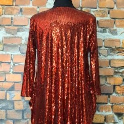 The Sparkling Spur Red Sequin Top TIFFIANY'S CLOSET