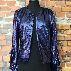 Alberto Makali Ruffle Embellished Jacket TIFFIANY'S CLOSET