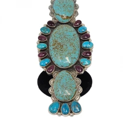 The Sparkling Spur Turquoise & Amethyst Mega Ring