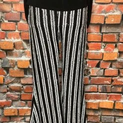 Girl On A Vine Striped Sequin Pant With A Flare!