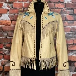 Double D Ranch Wear Fringed Leather Embroidered Jacket TIFFIANY'S CLOSET