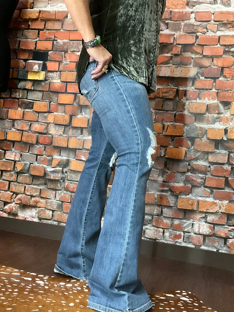 Best Pirce ✔️ Hidden Happi Mid Rise Flare 🌟 5 Hidden Happi Mid Rise Flare