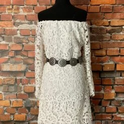 Brontë Dress With Open Lace Bell Sleeves TIFFIANY'S CLOSET
