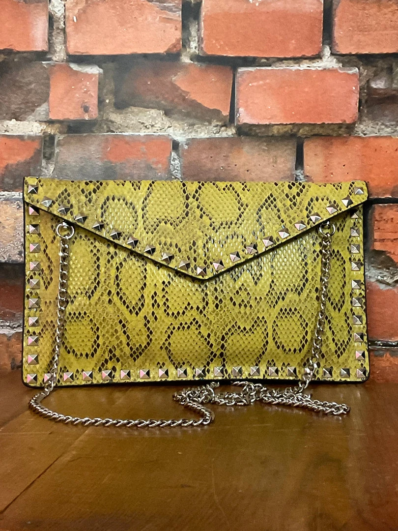 Brand new π The Sparkling Spur Python Envelope Clutch π Handbags/Belts/Accessories π 3 The Sparkling Spur Python Envelope Clutch Handbags/Belts/Accessories