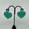 The Sparkling Spur Beaded Heart Earrings Jewelry
