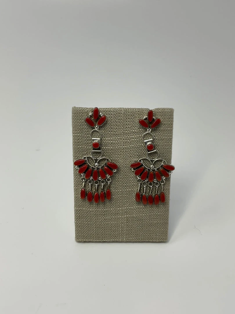 Flash Sale 🛒 V. Bobolu Red Coral Earrings Jewelry 🔥 3 V. Bobolu Red Coral Earrings Jewelry