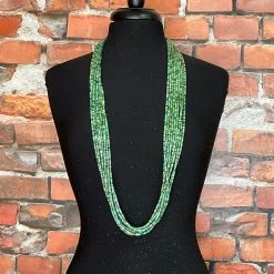 The Sparkling Spur 9 Strand Turquoise Necklace