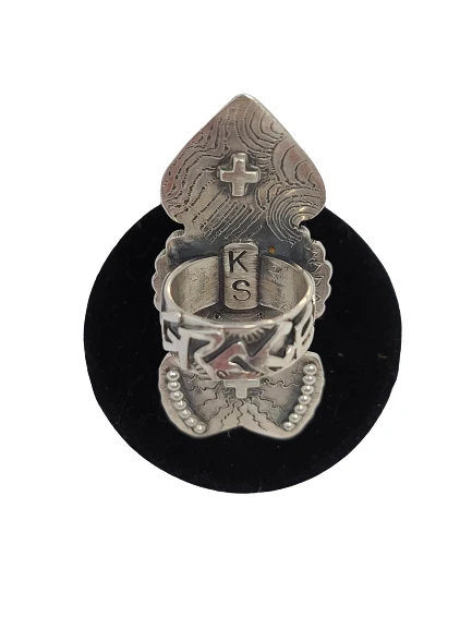 Cheap โ Kathy Sands Jewelry 3 Tier Arrow Ring W/Nickels & Turquoise Stone ๐ 5 Kathy Sands Jewelry 3 Tier Arrow Ring W/Nickels & Turquoise Stone