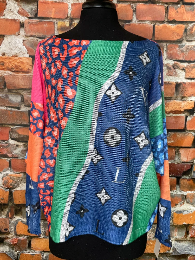 Brand new π The Sparkling Spur Cheetah Green/Blue Sweater New Arrivals π₯° 3 The Sparkling Spur Cheetah Green/Blue Sweater New Arrivals