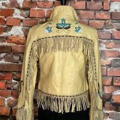 Double D Ranch Wear Fringed Leather Embroidered Jacket TIFFIANY'S CLOSET