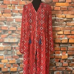 Tasha Polizzi TIFFIANY'S CLOSET Diamond Pattern Duster