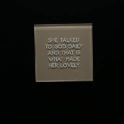 The Sparkling Spur She Talked To God Glass Magnet