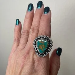 Leon MTZ Designs Jewelry Sonoran Gold Turquoise Ring