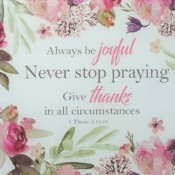 New ๐งจ The Sparkling Spur Always Be Joyful, Never Stop Praying Cutting Board โ 10 The Sparkling Spur Always Be Joyful, Never Stop Praying Cutting Board