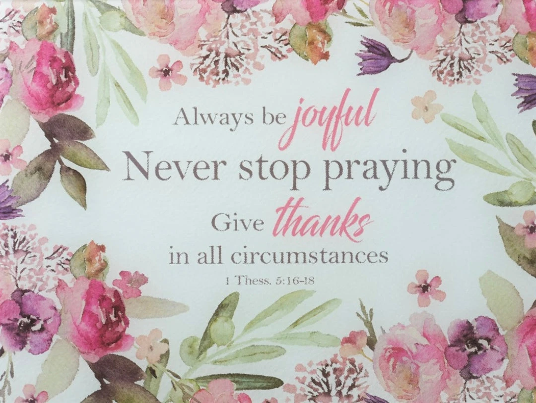 New ๐งจ The Sparkling Spur Always Be Joyful, Never Stop Praying Cutting Board โ 6 The Sparkling Spur Always Be Joyful, Never Stop Praying Cutting Board