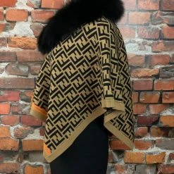 Brand new ๐ Oo La La Letter Pattern Short Cape With Fox Collar New Arrivals ๐ 14 Oo La La Letter Pattern Short Cape With Fox Collar New Arrivals