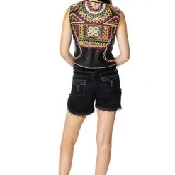 Deals 👍 Double D Ranch - Folk Foray Collection Vests Festival Of Colors Vest ⌛ 11 Double D Ranch - Folk Foray Collection Vests Festival Of Colors Vest