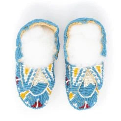 The Sparkling Spur Lakota Style Fully Beaded Baby Moccasins
