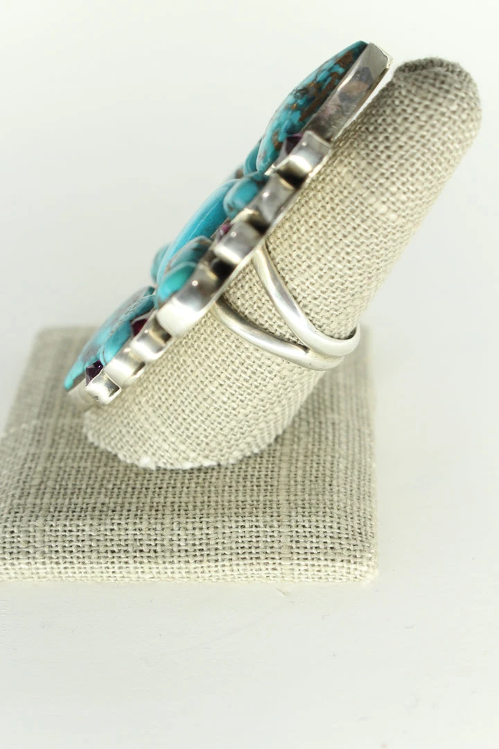 Best deal ๐คฉ The Sparkling Spur Jaw-Dropping Turquoise & Amethyst Ring ๐ 6 The Sparkling Spur Jaw-Dropping Turquoise & Amethyst Ring