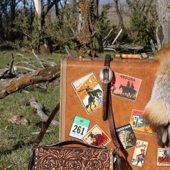 Double J Saddlery Vintage Rose Folding Clutch