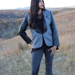 Tasha Polizzi Herringbone Equestrian Pant - Brown Bottoms