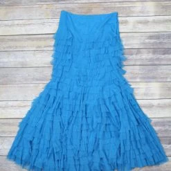 Vintage Collection Turquoise Ruffle Skirt Bottoms