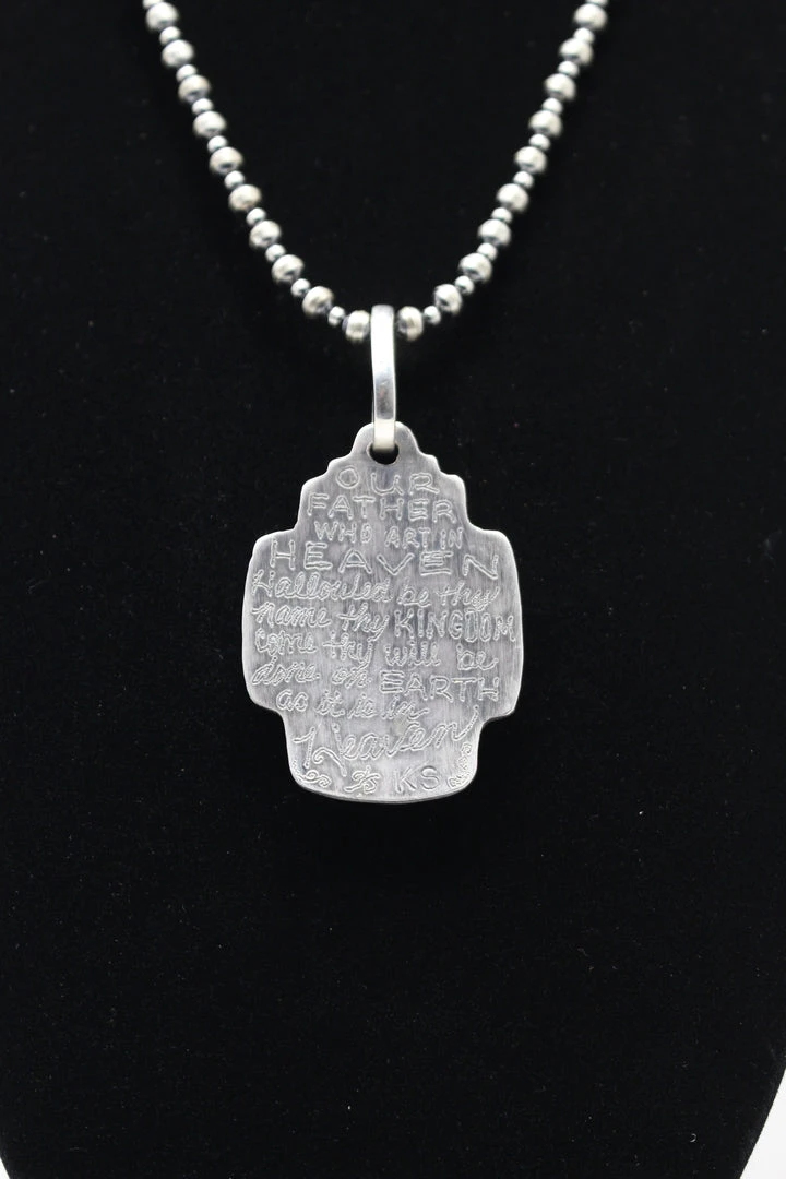 Discount ⭐ Kathy Sands Jewelry Our Father Pendent With Turquoise Stone ⭐ 6 Kathy Sands Jewelry Our Father Pendent With Turquoise Stone