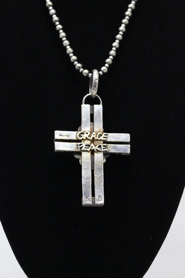 Budget ๐ Kathy Sands Cross Pendent With Turquoise Stone ๐ฏ 6 Kathy Sands Cross Pendent With Turquoise Stone