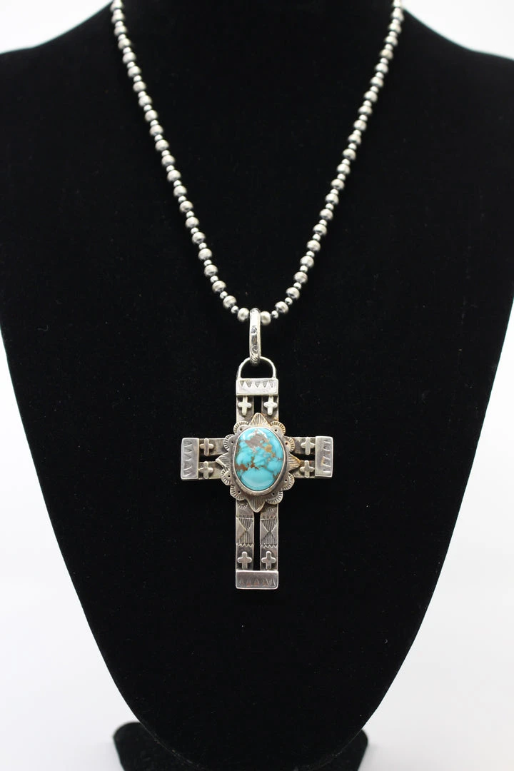 Budget ๐ Kathy Sands Cross Pendent With Turquoise Stone ๐ฏ 3 Kathy Sands Cross Pendent With Turquoise Stone