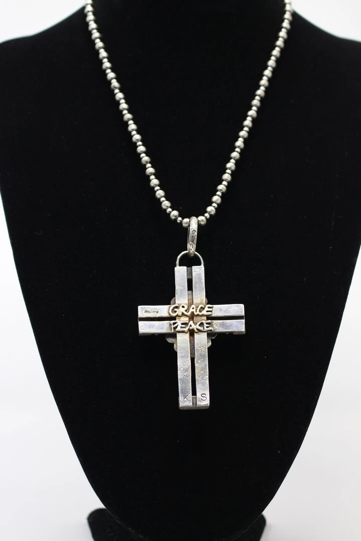 Budget ๐ Kathy Sands Cross Pendent With Turquoise Stone ๐ฏ 4 Kathy Sands Cross Pendent With Turquoise Stone
