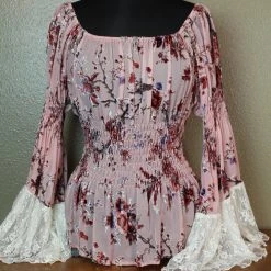 The Sparkling Spur Marrika Nakk Peasant Blouse TIFFIANY'S CLOSET