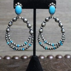 The Sparkling Spur Jewelry Sleeping Beauty Turquoise And Sterling Silver Earrings