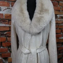 New 🔥 The Sparkling Spur Dazzling Long Sequined 🧥 Coat Jackets 🔔 17 The Sparkling Spur Dazzling Long Sequined Coat Jackets