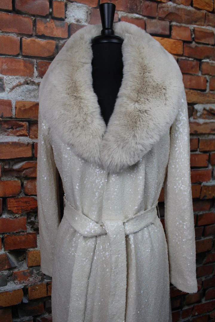 New 🔥 The Sparkling Spur Dazzling Long Sequined 🧥 Coat Jackets 🔔 10 The Sparkling Spur Dazzling Long Sequined Coat Jackets