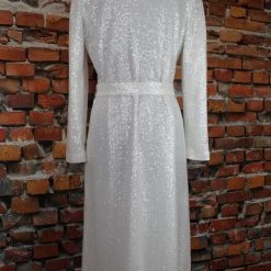 The Sparkling Spur Dazzling Long Sequined Coat Jackets