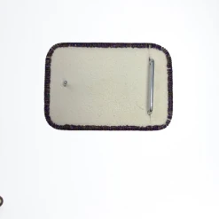 Tex’s Line Accessories Four Diamond Buckle With Purple Trim & Cut Beads