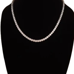 The Sparkling Spur New Arrivals 20" Silver Tennis Necklace