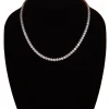 The Sparkling Spur New Arrivals 18" Silver Tennis Necklace