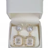 The Sparkling Spur The Charlie Pearl & Diamond Earrings Jewelry