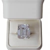 The Sparkling Spur 20 Caret CZ Emerald Cut Ring Jewelry