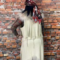 A. Tsagas Long Leather Vest With Lynx Fur TIFFIANY'S CLOSET