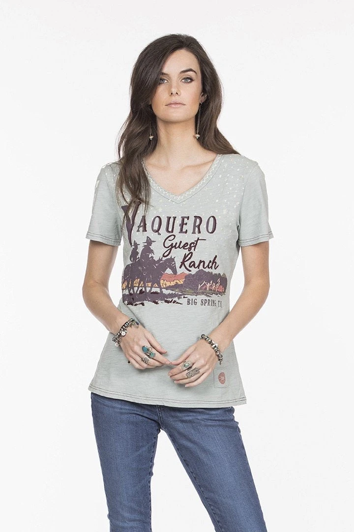 Flash Sale ❤️ Double D Ranch Wear Vaquero Guest Ranch Tee Tops 🥰 7 Double D Ranch Wear Vaquero Guest Ranch Tee Tops
