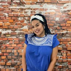 Discount ❤️ Double D Ranch Wear - Folk Foray Collection Palomita Top ❤️ 12 Double D Ranch Wear - Folk Foray Collection Palomita Top