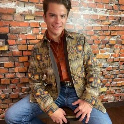 Pendleton Jacquard CPO Wool Shirt Jacket