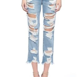 The Sparkling Spur Destroyed Boyfriend Jeans