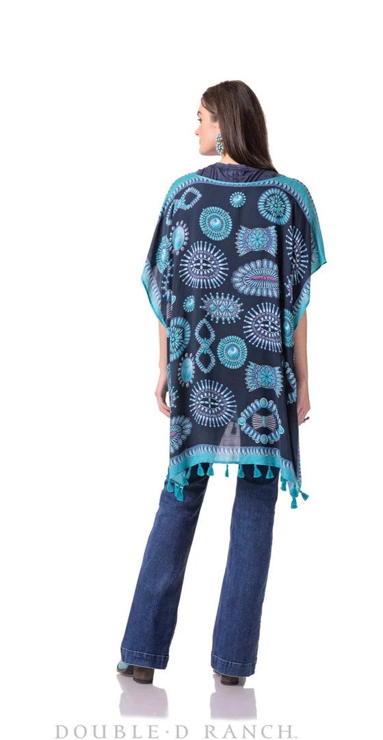Discount ๐ Double D Ranch - Jewelry Junket Collection Turquoise World Poncho Ponchos & Dusters โญ 4 Double D Ranch - Jewelry Junket Collection Turquoise World Poncho Ponchos & Dusters
