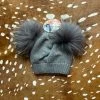 Best deal π Maniere Double Raccoon Fur Baby Pom Beanie π 1 Maniere Double Raccoon Fur Baby Pom Beanie