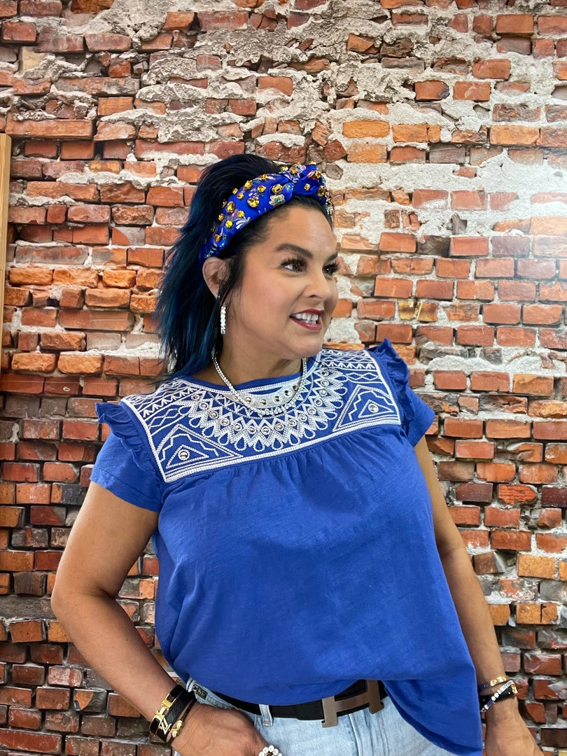 Discount ❤️ Double D Ranch Wear - Folk Foray Collection Palomita Top ❤️ 3 Double D Ranch Wear - Folk Foray Collection Palomita Top